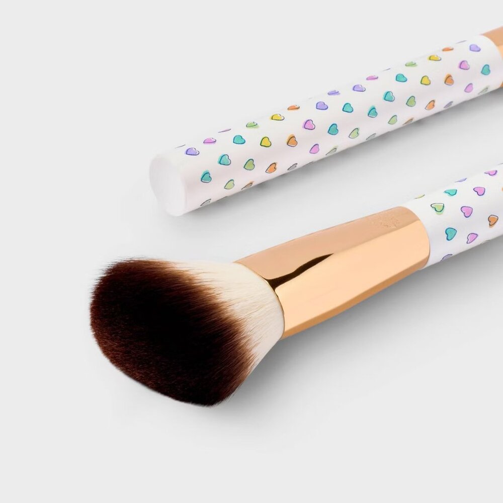 Roller Rabbit x Target Disco Hearts Makeup Brush Set NIB - Picture 11 of 11